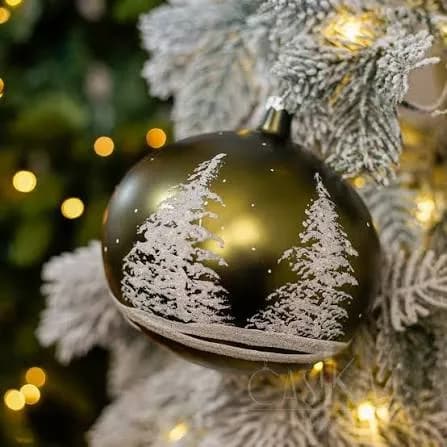 Esferas navideñas de vidrio soplado Chignahuapan Puebla